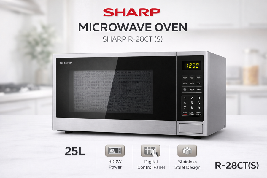 MICROWAVE OVEN SHARP R-28CT (S) – 28L