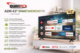 T.V QUANTA AZM 43" SMART ANDROID TV – SD1 T2/S2
