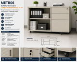 METB06 – Metal Office Tambour Door Cabinet with Pedestal (TC-04)
