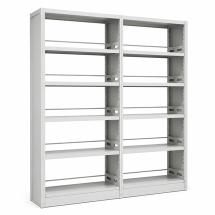 METB63 – Heavy Duty Steel Bookshelf (H2220 × W2100 × D450 mm)