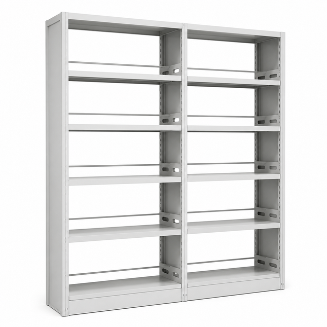 METB63 – Heavy Duty Steel Bookshelf (H2220 × W2100 × D450 mm)