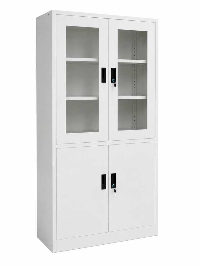 METB46 – Steel Storage Cabinet with Glass Doors (FC-B06)