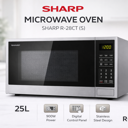 FOUR À MICRO-ONDES SHARP R-28CT(S) – 28L