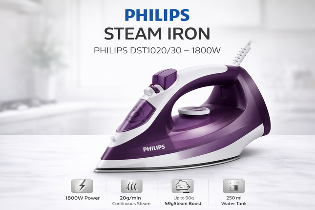 PHILIPS STEAM IRON DST1020/30 – 1800W