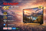 T.V SHARP 55" 4K UHD SMART LED TV – 4T-C55EJ2X