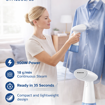 IRON BOX PHILIPS HANDHELD GARMENT STEAMER-900WSTH-1000/10