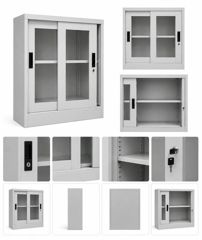 METB54 – Sliding Glass Door Steel Cabinet