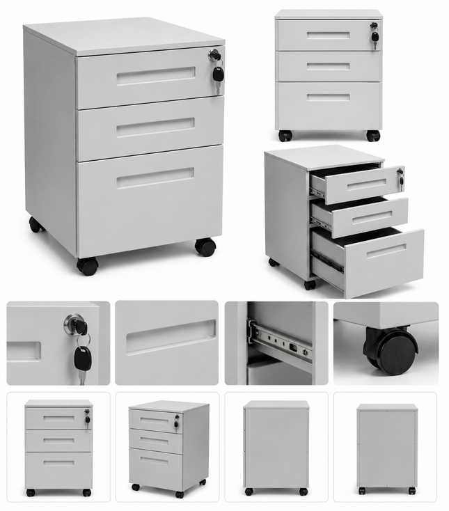 METB65 – Mobile Metal Drawer Cabinet