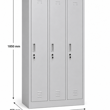METB39 – 3 Door Steel Locker