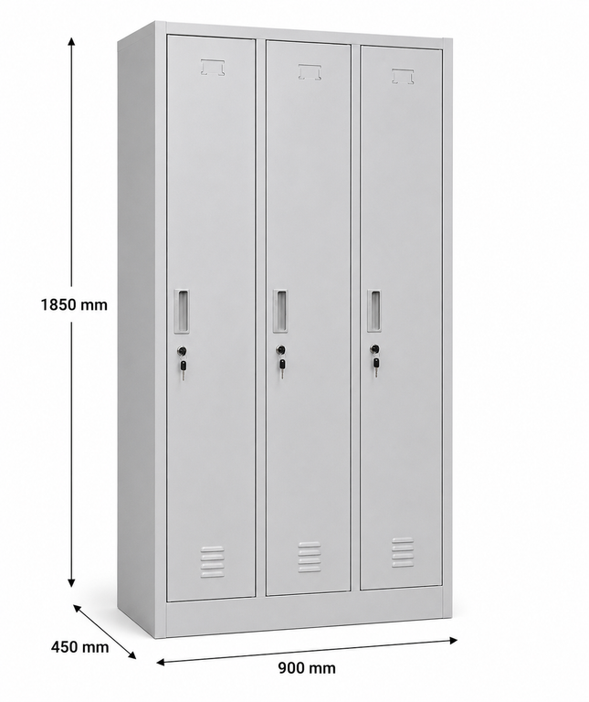 METB39 – 3 Door Steel Locker