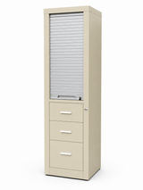 METB08 – Metal Office Tambour Door Cabinet with 3 Drawers (TC-06)