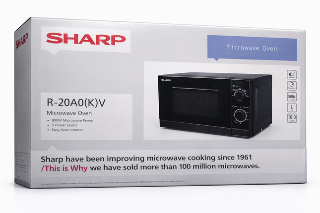 SHARP MICROWAVE OVEN R-20A0 (K) – 20L