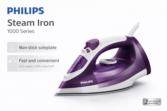 PHILIPS STEAM IRON DST1020/30 – 1800W