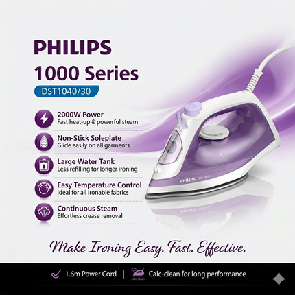IRON - 2000W PURPLE PHILIPS DST-1040/30